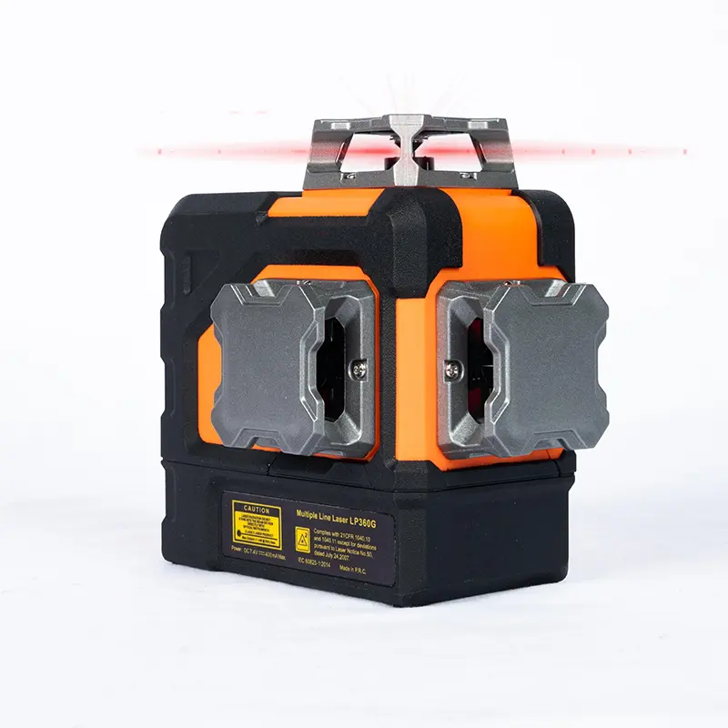 3x360 ° röd lasernivå